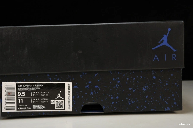 Rep TBK Retro Black Royal 4 CT8527-018 Game Jordan 0730
